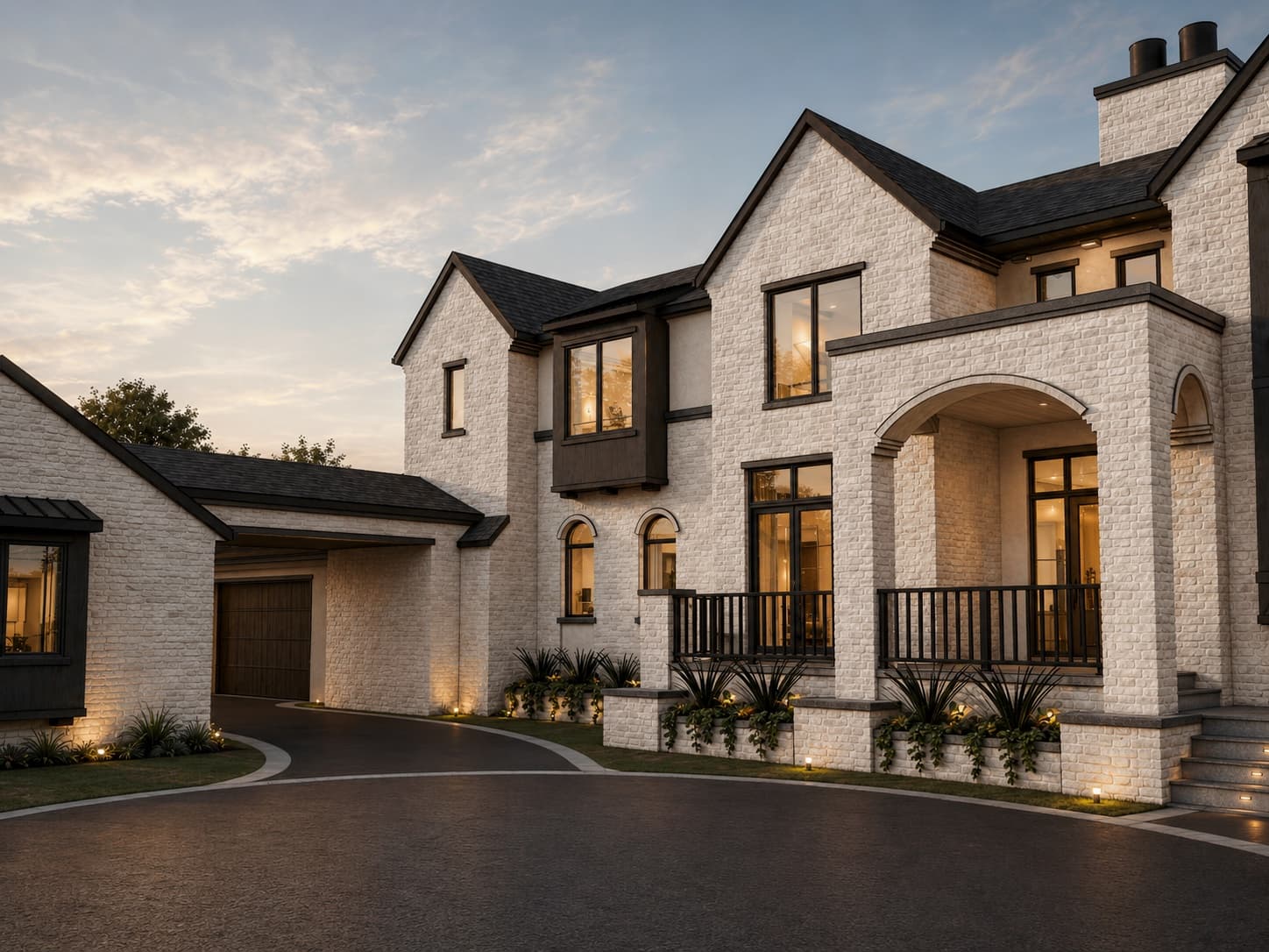 Front entry rendering of the Springbank Acreage pre-sale