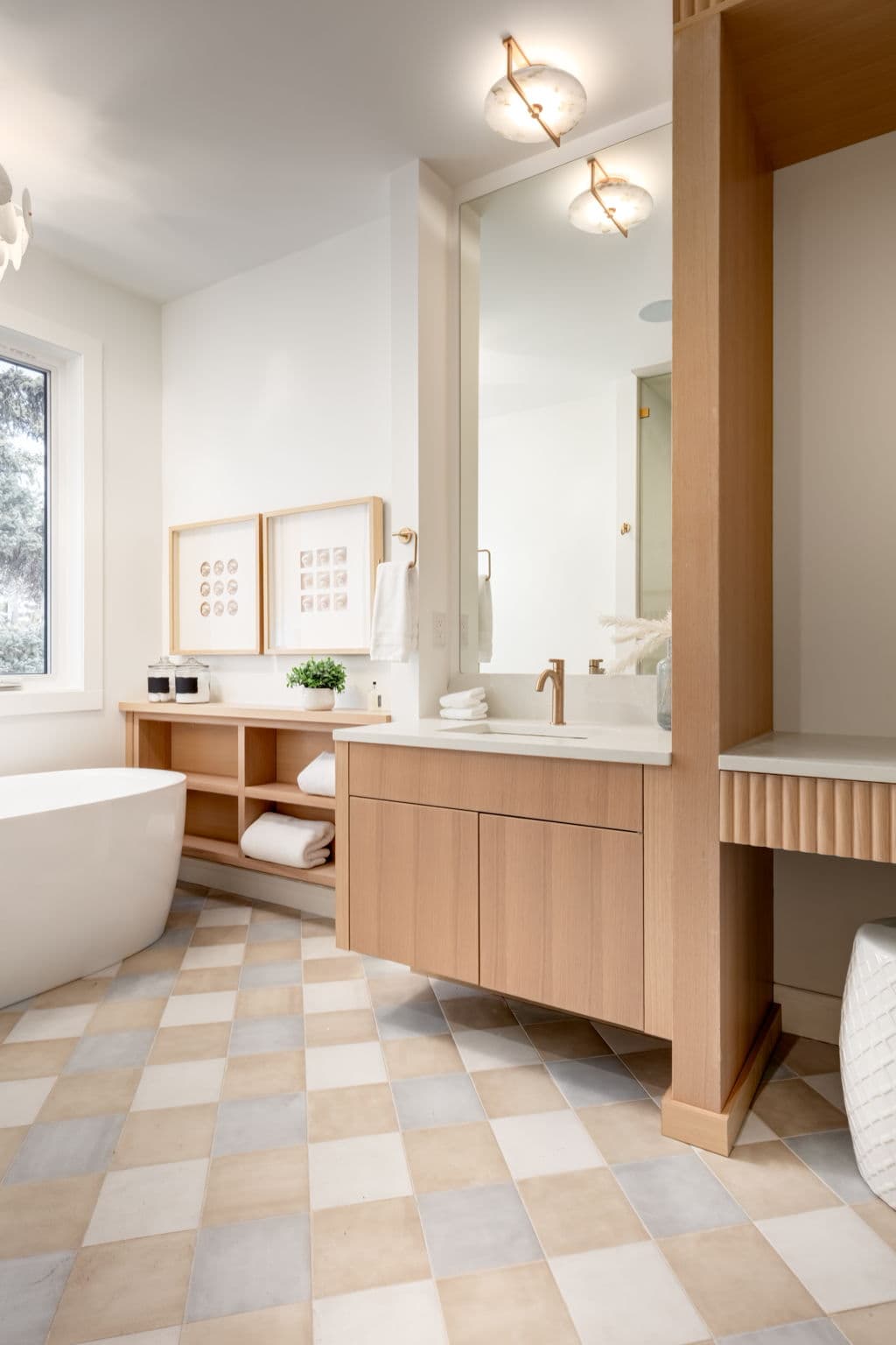 Primary ensuite vanity in the Bowness project by Platinum Build Homes in Bowness, Calgary.