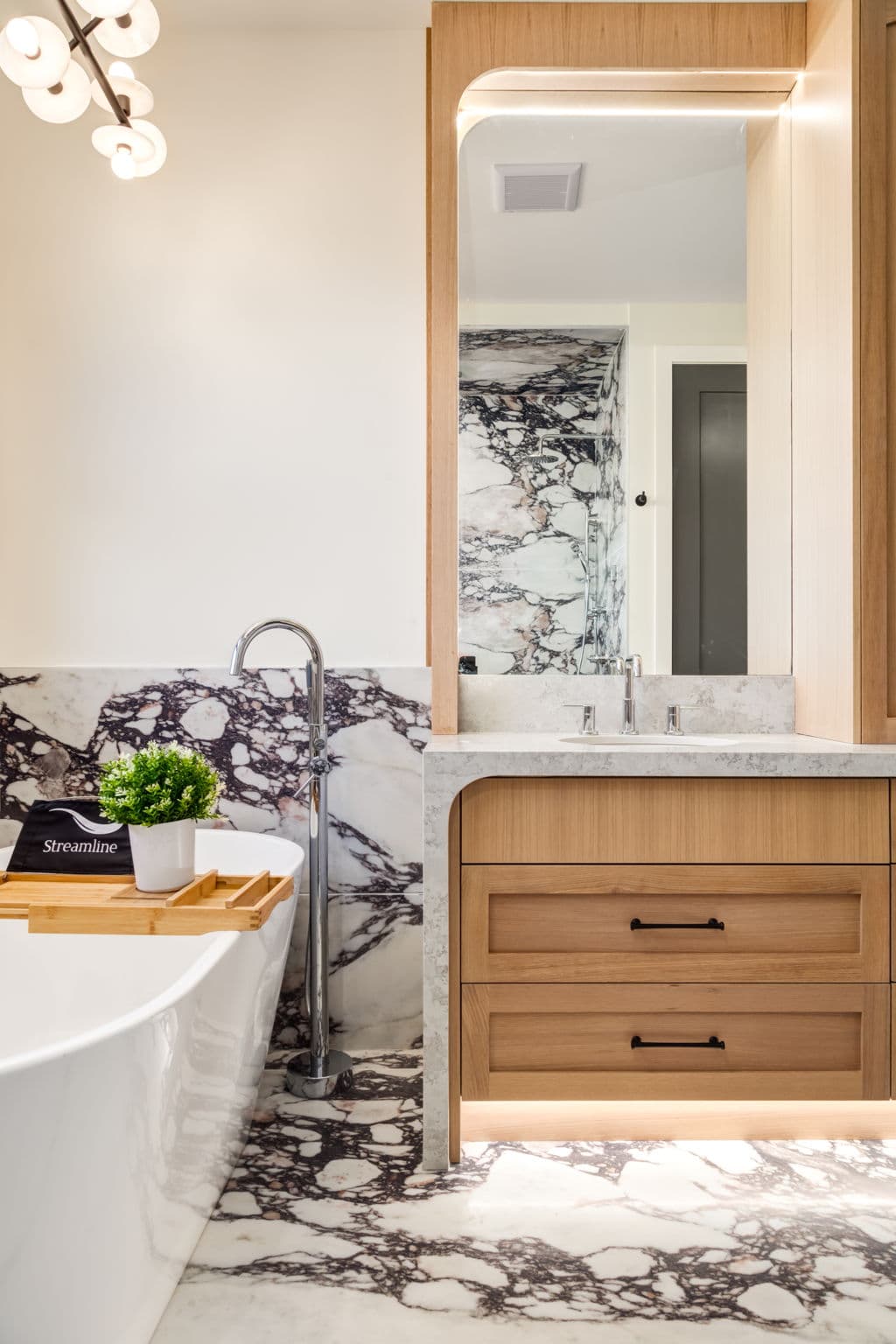 Bathroom vanity detail in the Varsity 1 project by Platinum Build Homes in Varsity, Calgary.