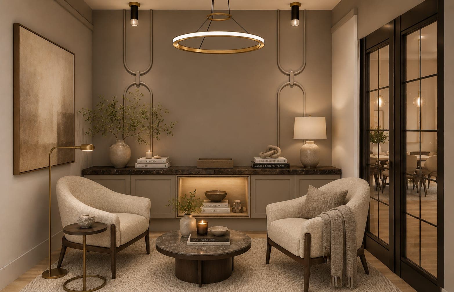 Lakeview - Ladbrooke 1 sitting room interior rendering