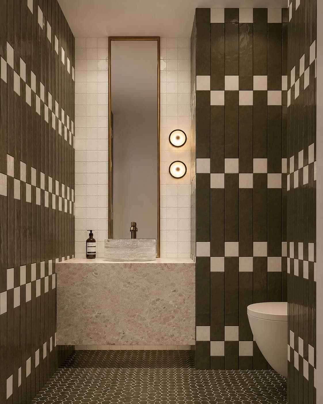 Lakeview - Ladbrooke 1 powder room interior rendering